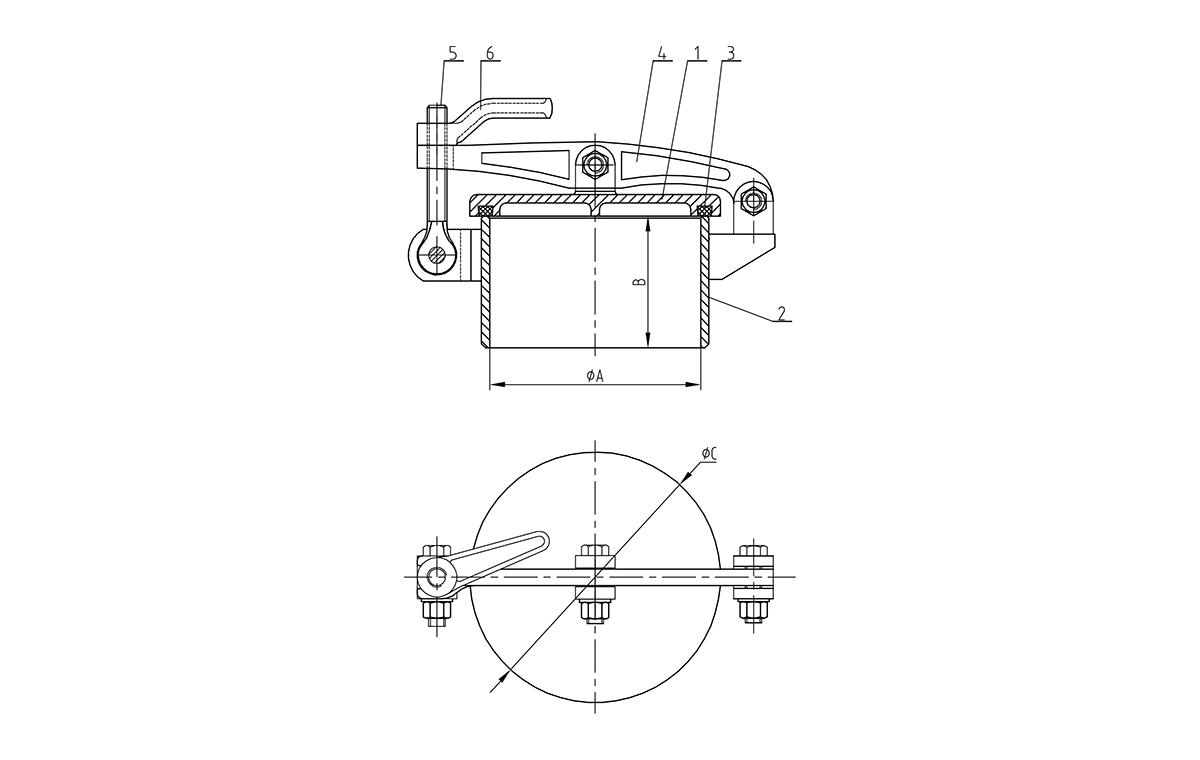 DF-144 5 فتحة كلب واحد
