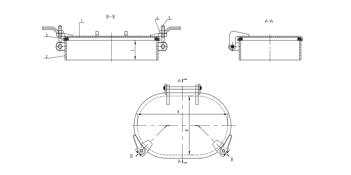 DF-274-5 رفعت 2 فتحة ماء ماء للكلاب للسفن